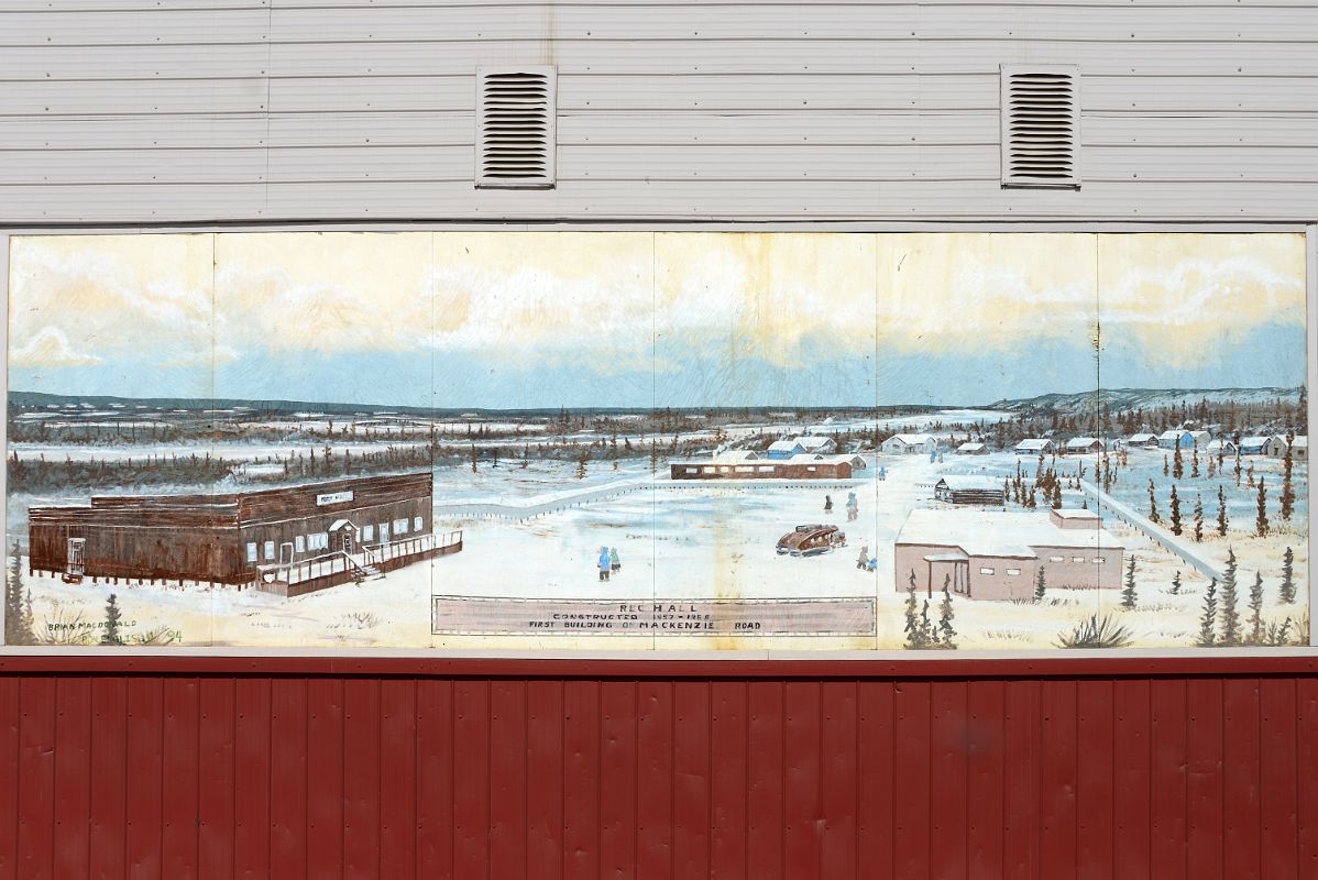 13B Painting On Originals On MacKenzie Showing Rec Hall First Building On MacKenzie Road In 1958 In Inuvik Northwest Territories